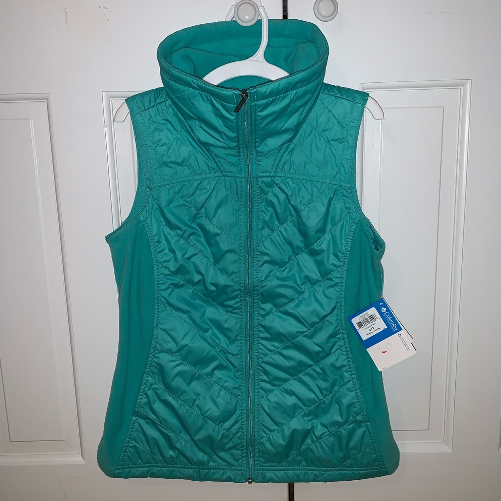 COLUMBIA mint green mix it around vest